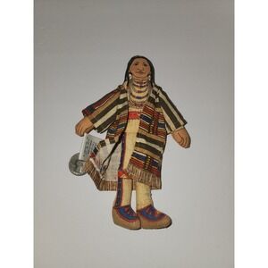 Vintage Hallmark Rag Doll Chief Joseph Native American‎